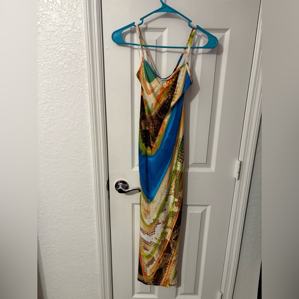 Set of 5-Vibrant Multi-Print Slip Maxi Dresses- - Picture 6 of 6